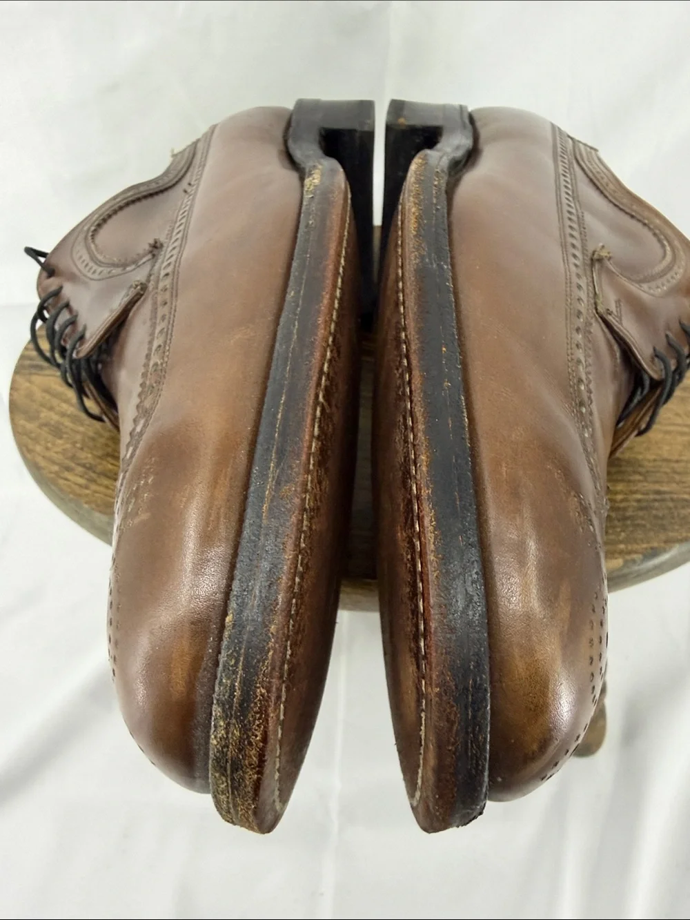 Vintage Florsheim Imperial Kenmoor Wingtip Brown Leather Oxford, Mens 9